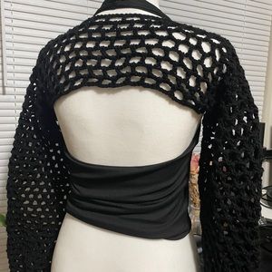 Crochet Tiktok Netfish Croptop S